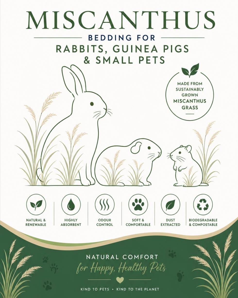 Small Animal Bedding & Litter Pellets 30L = 15KG